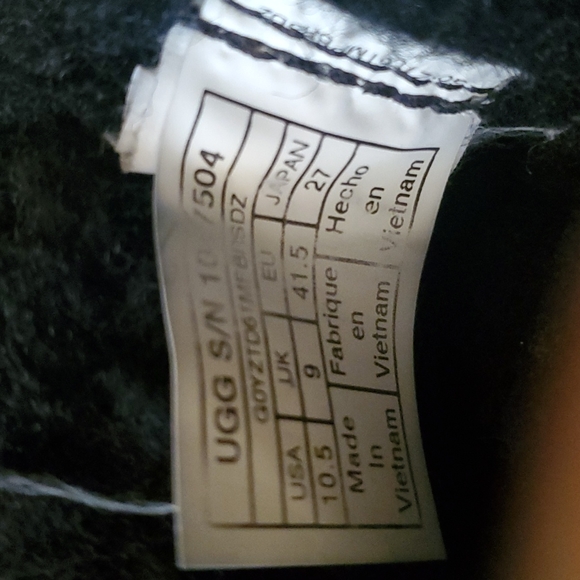 UGG Australia JANNIKA Suede Sheepskin Cuffable Black Bootie - Picture 11 of 12